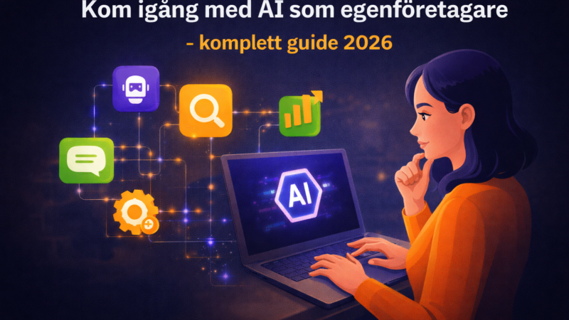 Kom igång med AI som egenföretagare – komplett guide 2026