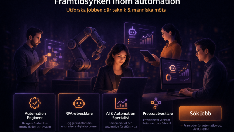 Framtidens automationstjänster – karriärer, löner och möjligheter