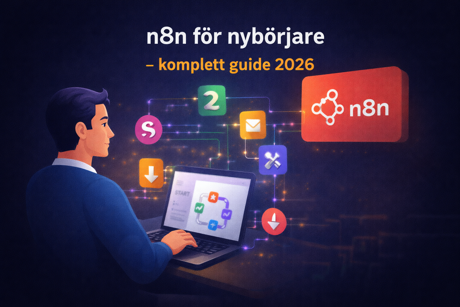 n8n för nybörjare – komplett guide 2026