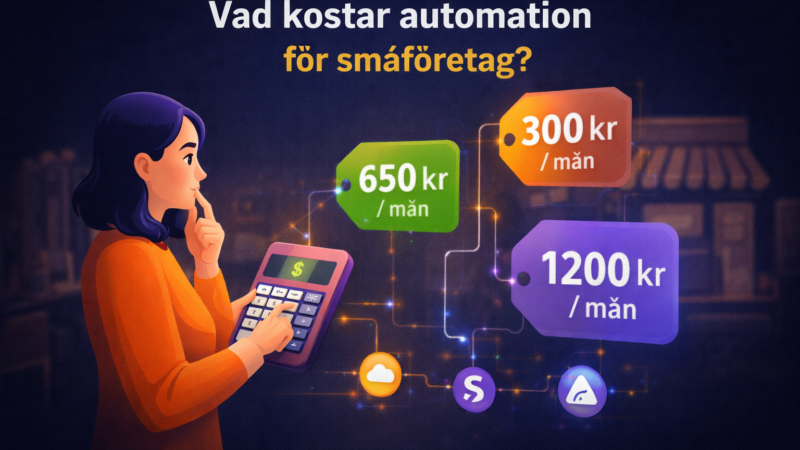 Vad kostar automation för småföretag?